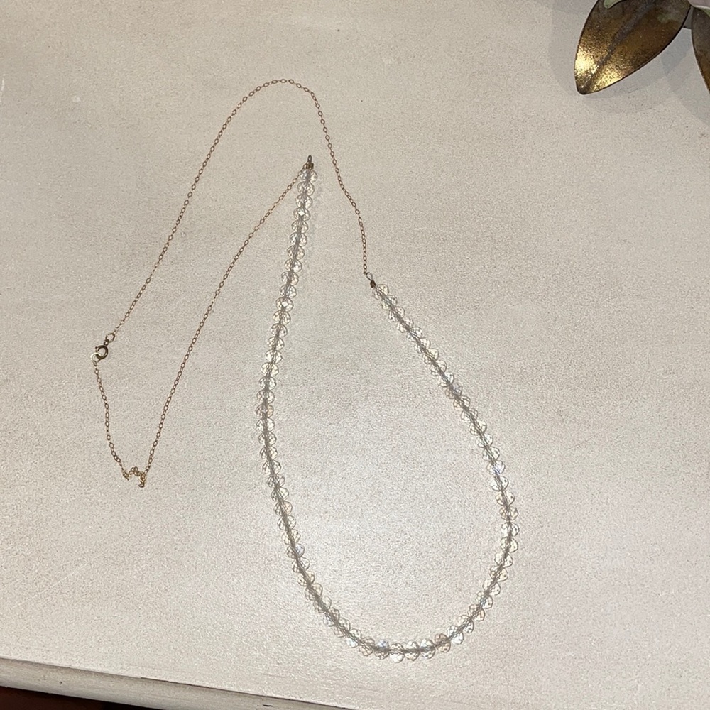 Clear necklace